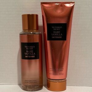 Victoria’s Secret NEW Bare Vanilla Intense Fragrance Lotion & Fragrance Mist